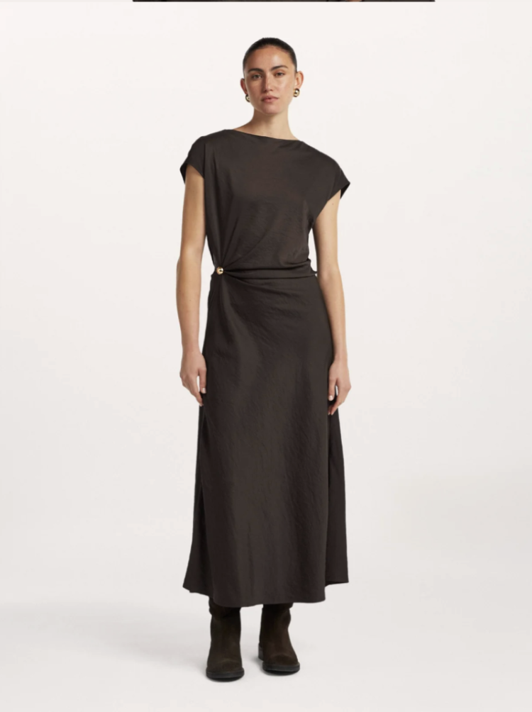 JOY DRESS DARK CHOCOLATE