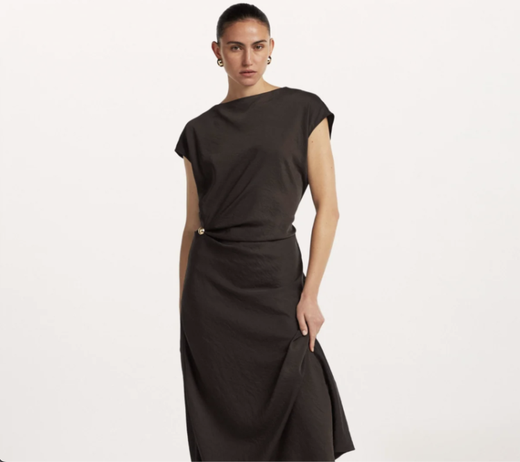 JOY DRESS DARK CHOCOLATE