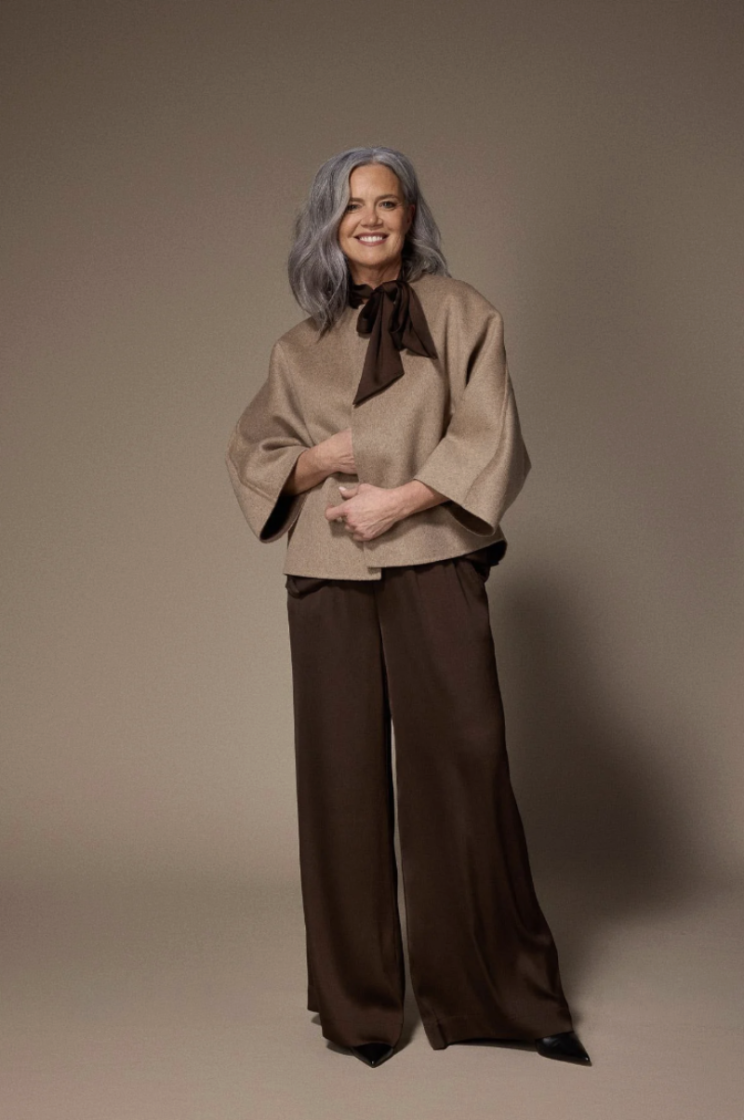 CAROLE REVERSIBLE BROWN TAUPE
