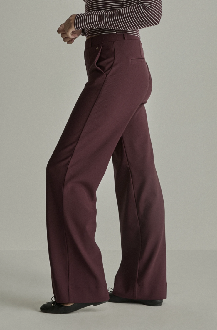 MIRA TWILL JERSEY BURGUNDY